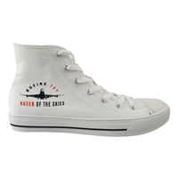 Thumbnail for Boeing 747 Queen of the Skies Designed Long Canvas Shoes (Women)