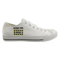 Thumbnail for Blood Type AVGAS Designed Canvas Shoes (Men)