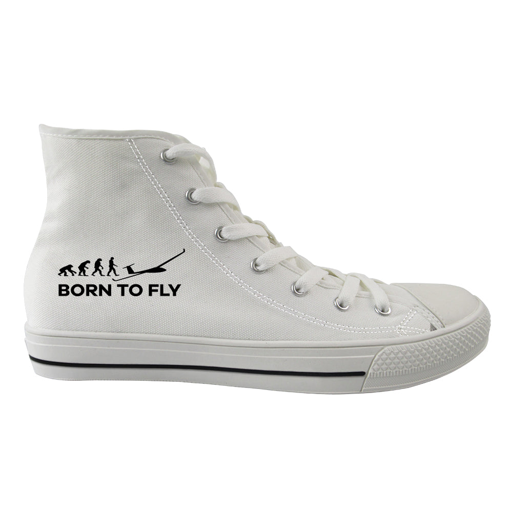 Born To Fly Glider Designed Long Canvas Shoes (Men)