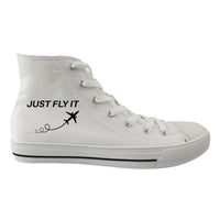 Thumbnail for Just Fly It Designed Long Canvas Shoes (Women)