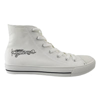 Thumbnail for Special Cessna Text Designed Long Canvas Shoes (Women)