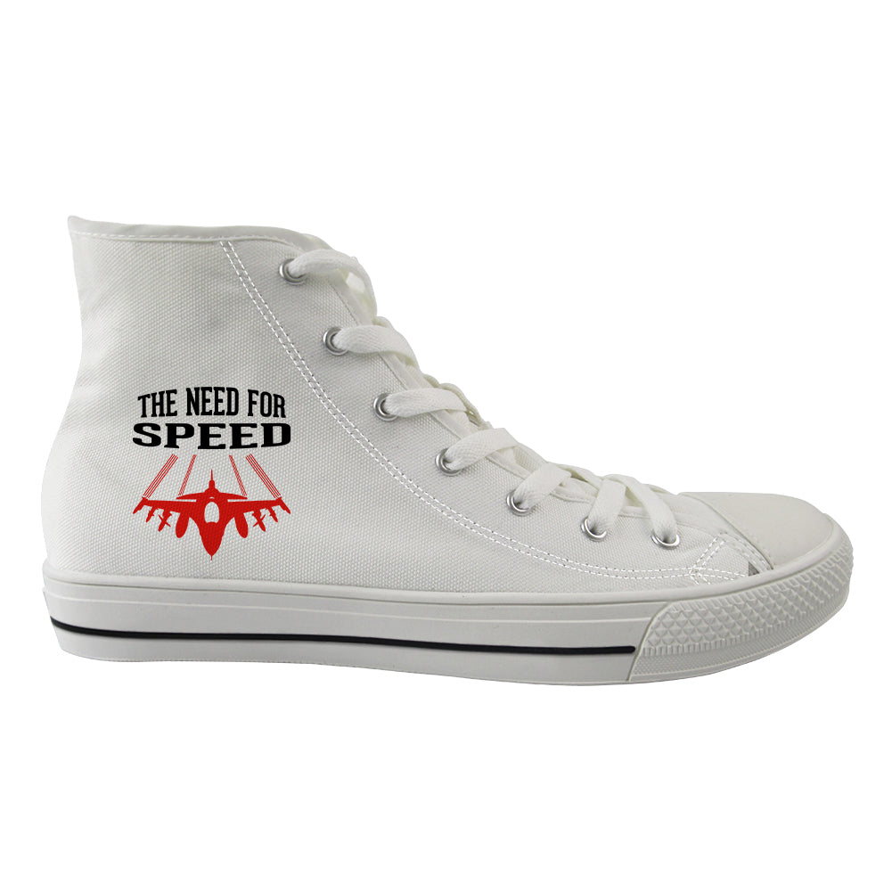 The Need For Speed Designed Long Canvas Shoes (Women)