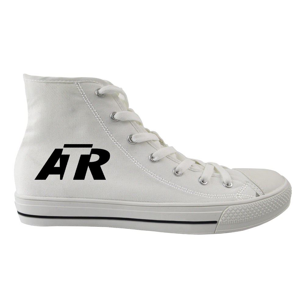 ATR & Text Designed Long Canvas Shoes (Men)