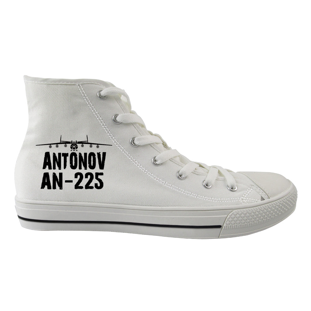 Antonov AN-225 & Plane Designed Long Canvas Shoes (Women)