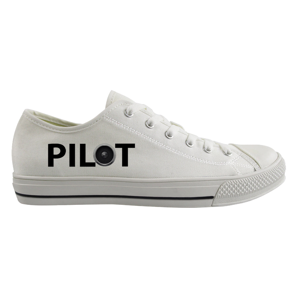 Pilot & Jet Engine Designed Canvas Shoes (Men)