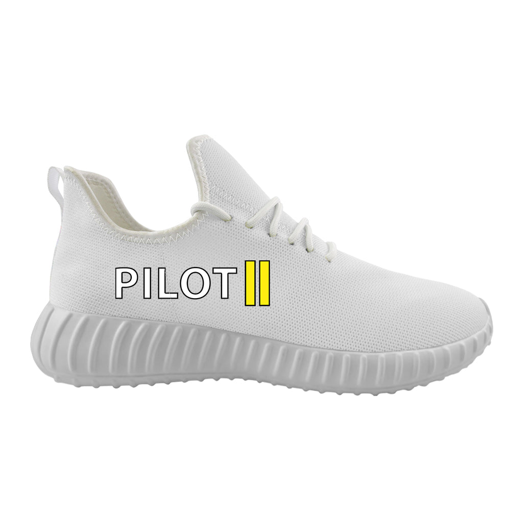 Pilot & Stripes (2 Lines) Designed Sport Sneakers & Shoes (WOMEN)