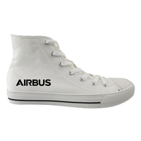 Thumbnail for Airbus & Text Designed Long Canvas Shoes (Women)