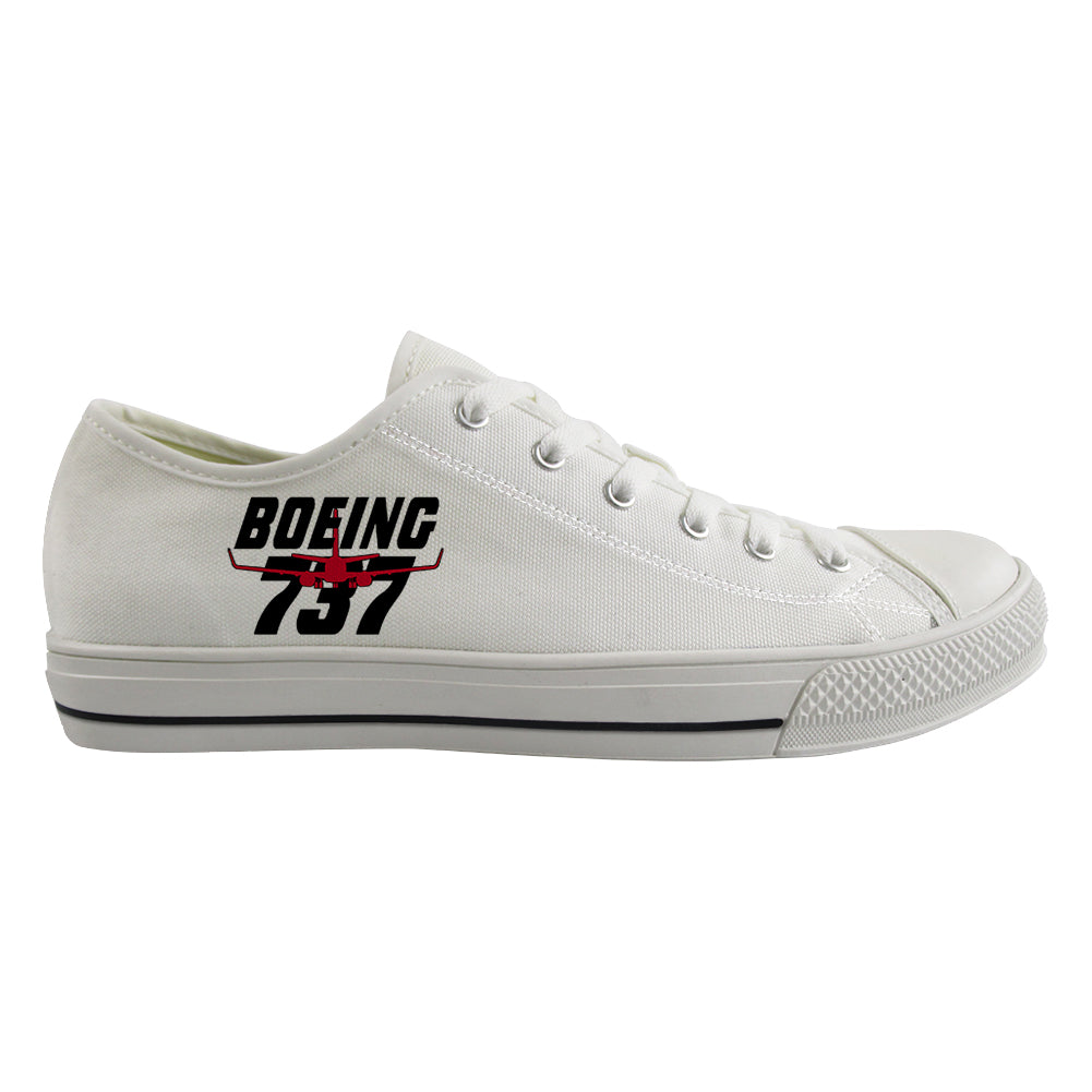 Amazing Boeing 737 Designed Canvas Shoes (Women)