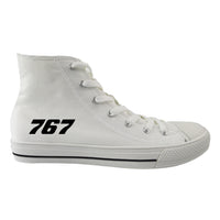 Thumbnail for 767 Flat Text Designed Long Canvas Shoes (Men)