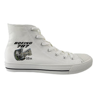 Thumbnail for Boeing 787 & GENX Engine Designed Long Canvas Shoes (Men)