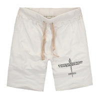 Thumbnail for Propeller Shape Aviation Alphabet Designed Cotton Shorts