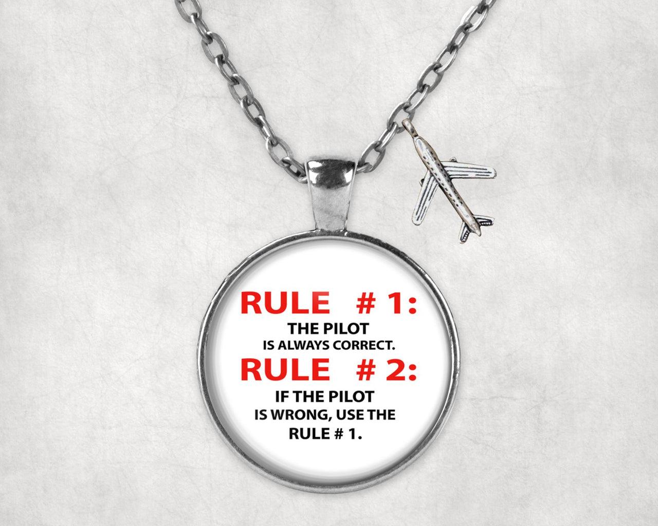 Rule 1 - Pilot is Always Correct Designed Necklaces