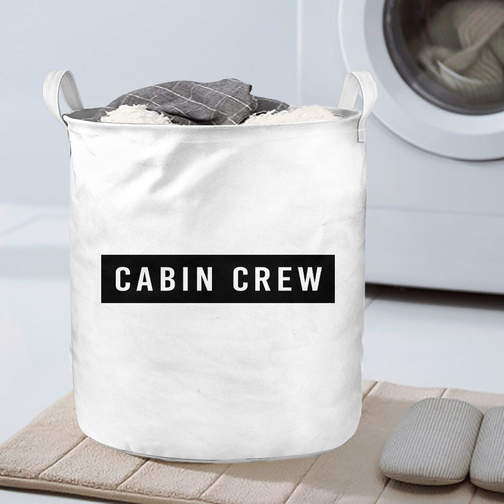 Cabin Crew Text Designed Laundry Baskets