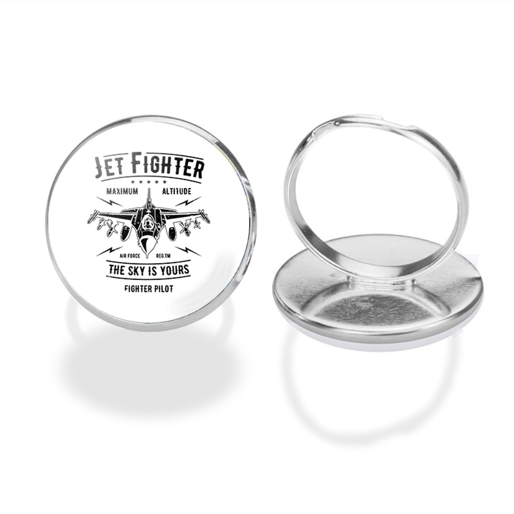 Jet Fighter - The Sky is Yours Designed Rings