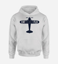 Thumbnail for Eat Sleep Fly & Propeller Designed Hoodies