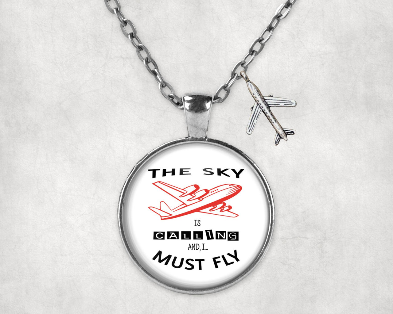 The Sky is Calling and I Must Fly Designed Necklaces