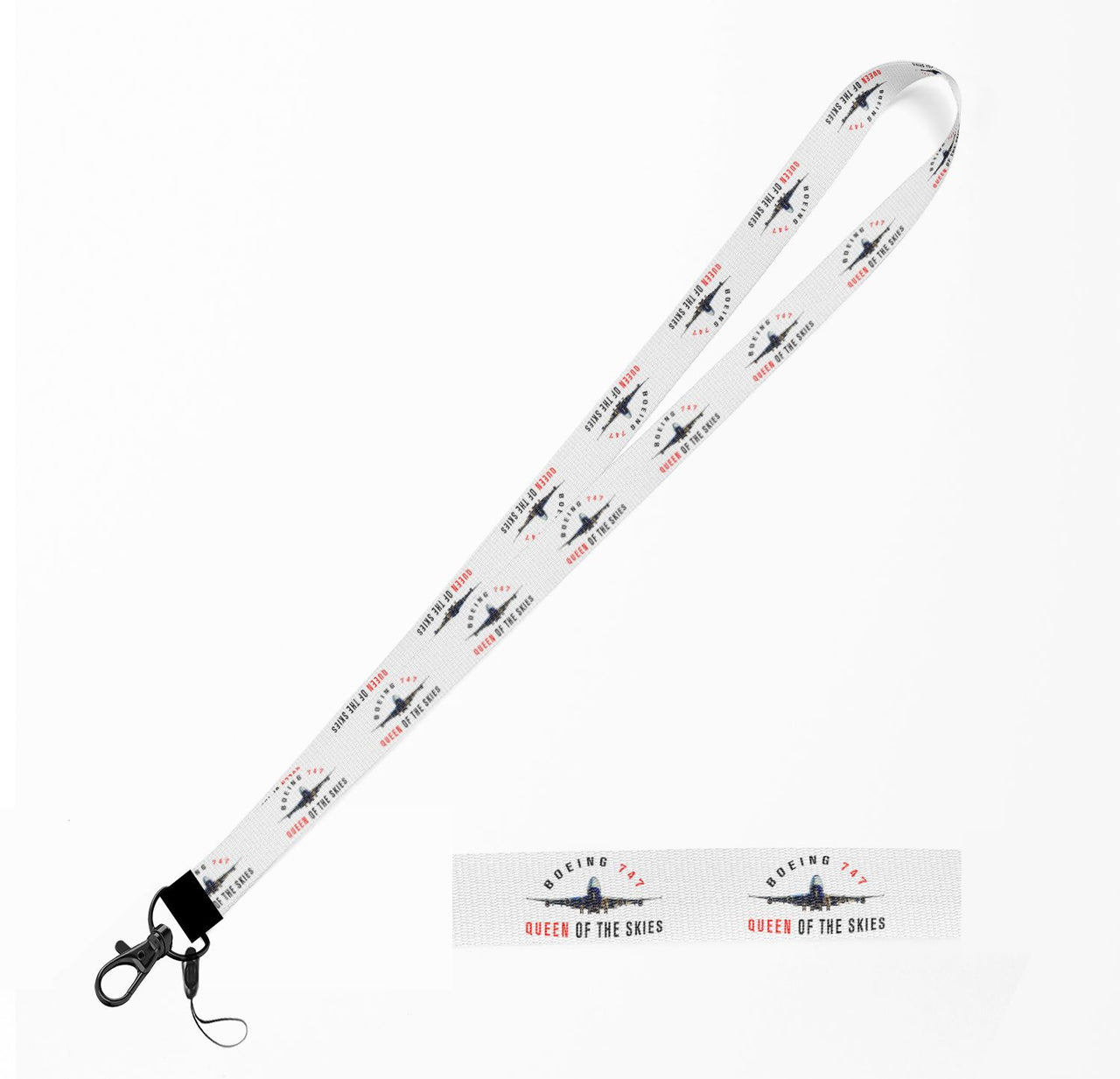 Boeing 747 Queen of the Skies Designed Lanyard & ID Holders