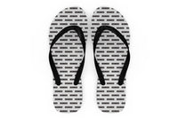 Thumbnail for Cabin Crew Text Designed Slippers (Flip Flops)