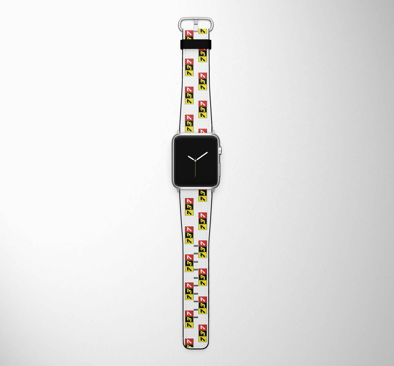 Flat Colourful 737 Designed Leather Apple Watch Straps
