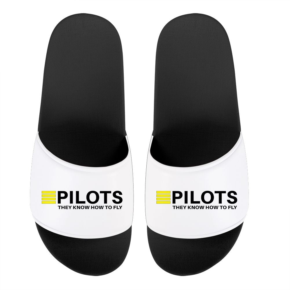 Pilots They Know How To Fly Designed Sport Slippers