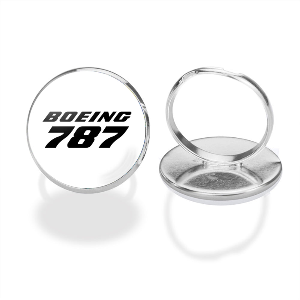Boeing 787 & Text Designed Rings