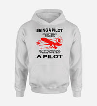 Thumbnail for If You're Cool You're Probably a Pilot Designed Hoodies