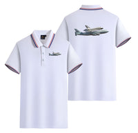 Thumbnail for Space shuttle on 747 Designed Stylish Polo T-Shirts (Double-Side)