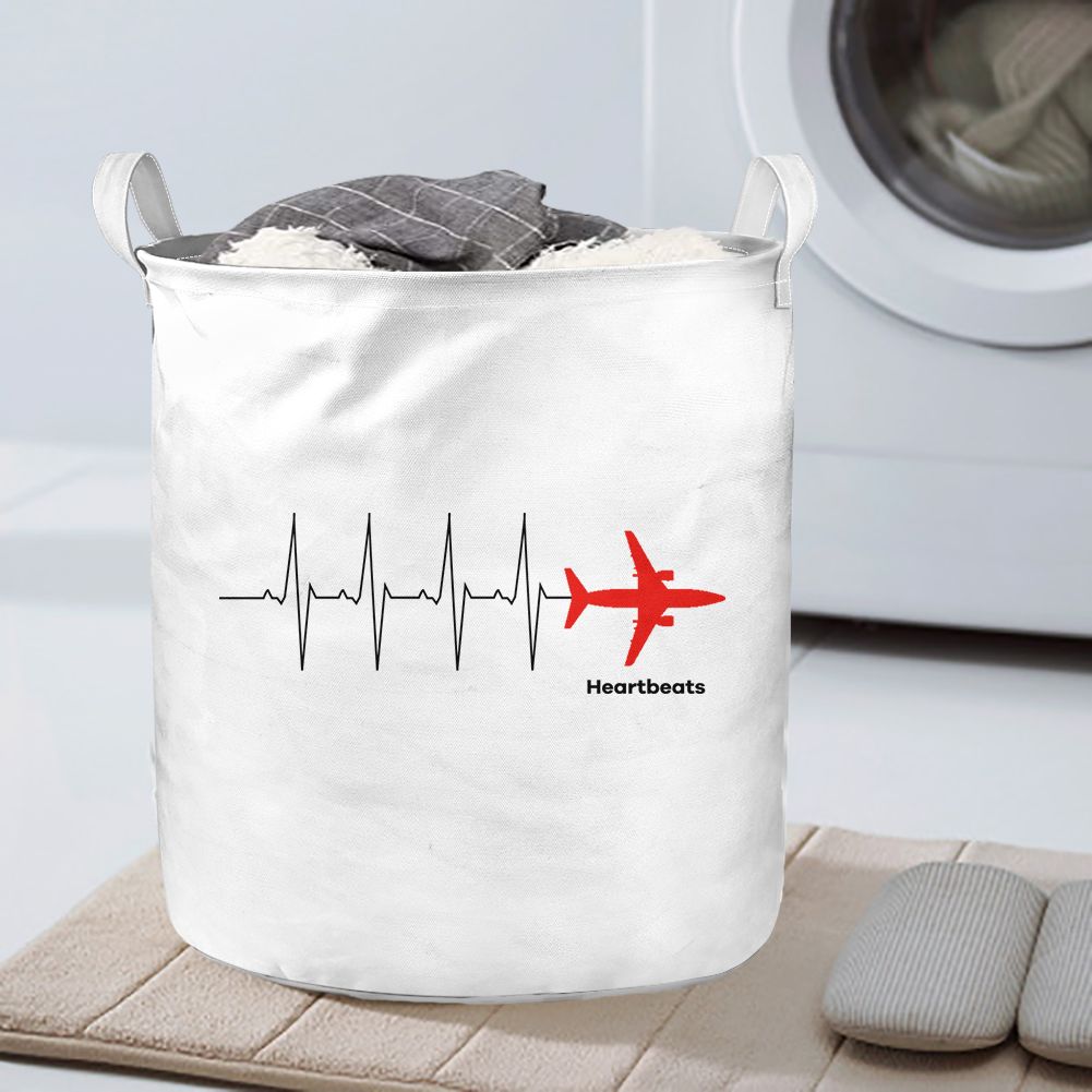 Aviation Heartbeats Designed Laundry Baskets