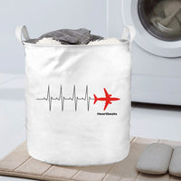 Thumbnail for Aviation Heartbeats Designed Laundry Baskets