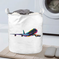 Thumbnail for Multicolor Airplane Designed Laundry Baskets