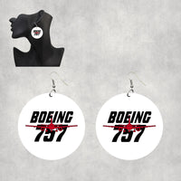 Thumbnail for Amazing Boeing 757 Designed Wooden Drop Earrings
