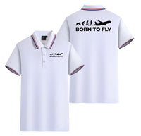 Thumbnail for Born To Fly Designed Stylish Polo T-Shirts (Double-Side)
