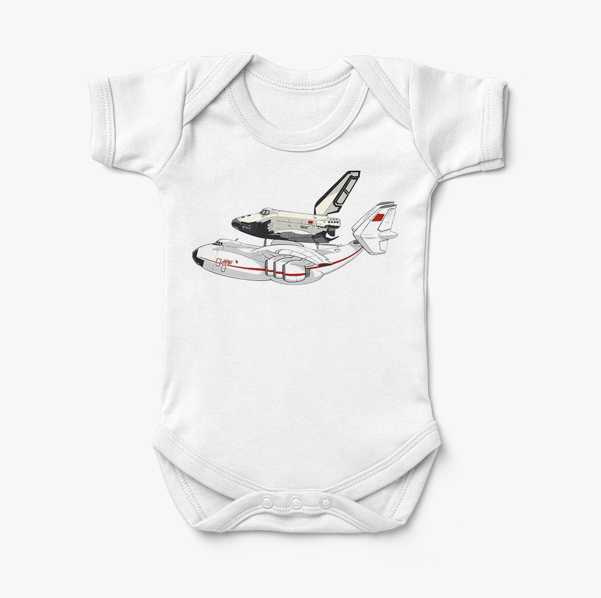 Buran & An-225 Designed Baby Bodysuits