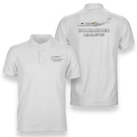 Thumbnail for The Bombardier Learjet 75 Designed Double Side Polo T-Shirts