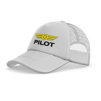 Thumbnail for Pilot & Badge Designed Trucker Caps & Hats