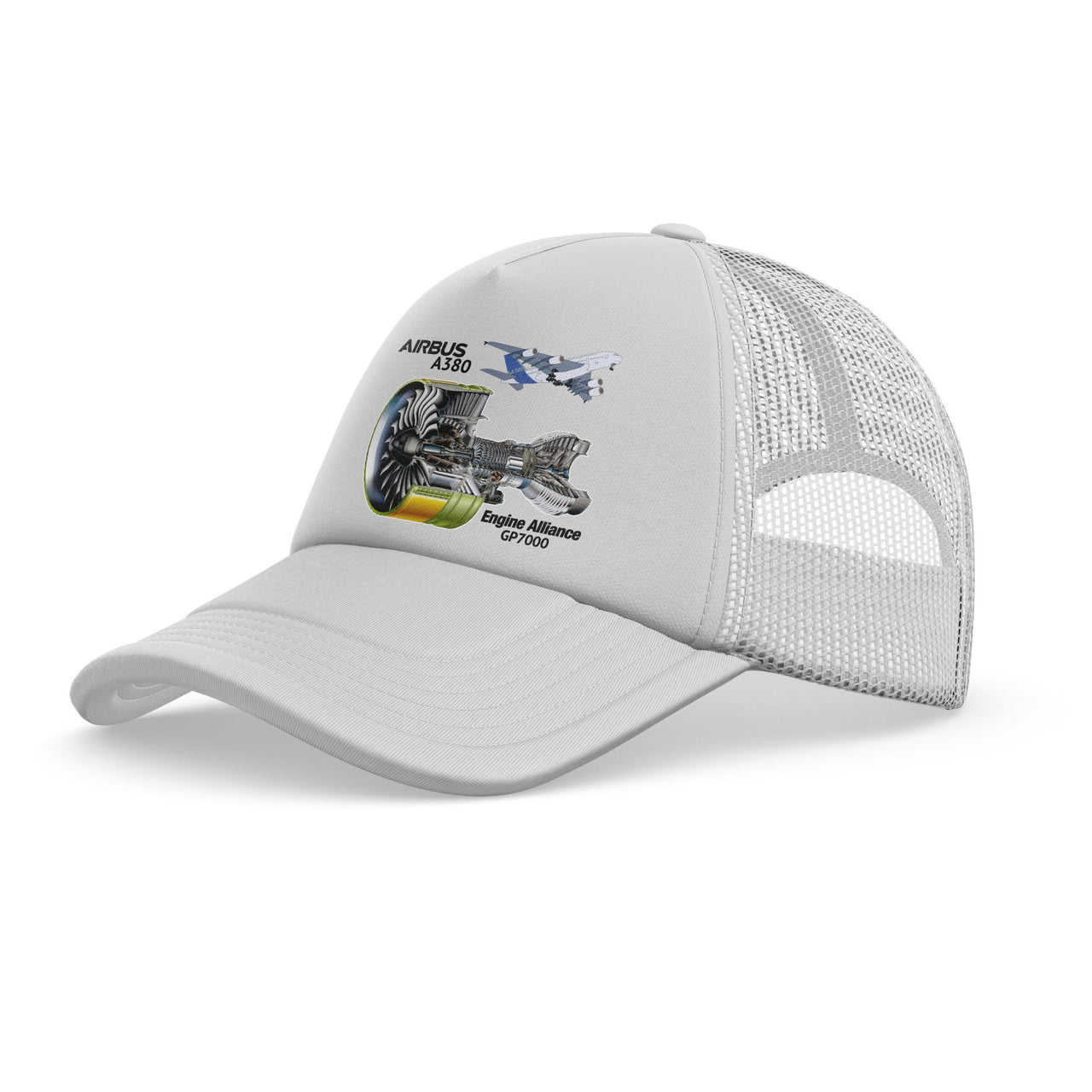 Airbus A380 & GP7000 Engine Designed Trucker Caps & Hats