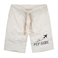 Thumbnail for Just Fly It & Fly Girl Designed Cotton Shorts