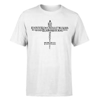 Thumbnail for Propeller Shape Aviation Alphabet Designed T-Shirts