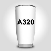 Thumbnail for A320 Flat Text Designed Tumbler Travel Mugs