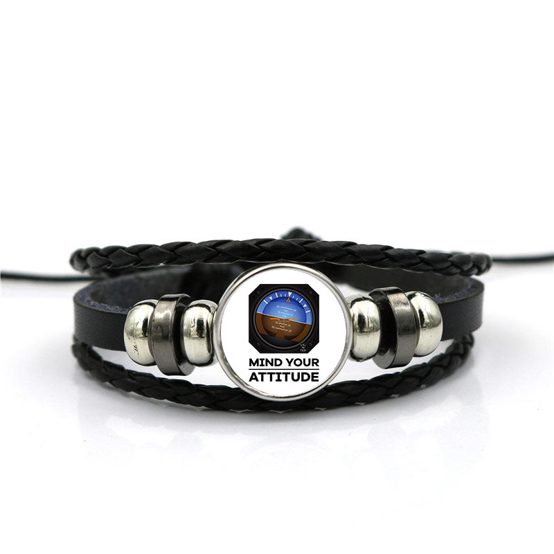 Mind Your Attitude Designed Leather Bracelets