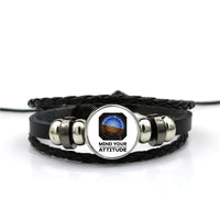 Thumbnail for Mind Your Attitude Designed Leather Bracelets