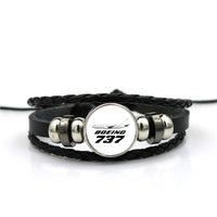 Thumbnail for The Boeing 737 Designed Leather Bracelets