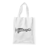 Thumbnail for Special Cessna Text Designed Tote Bags