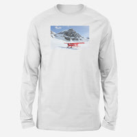 Thumbnail for Amazing Snow Airplane Designed Long-Sleeve T-Shirts