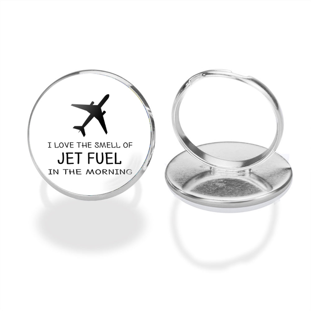 I Love The Smell Of Jet Fuel In The Morning Designed Rings