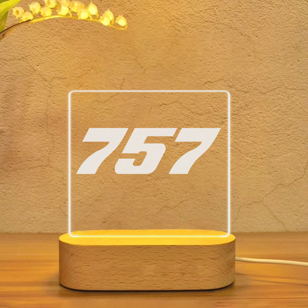 757 Flat Text Designed Night Lamp