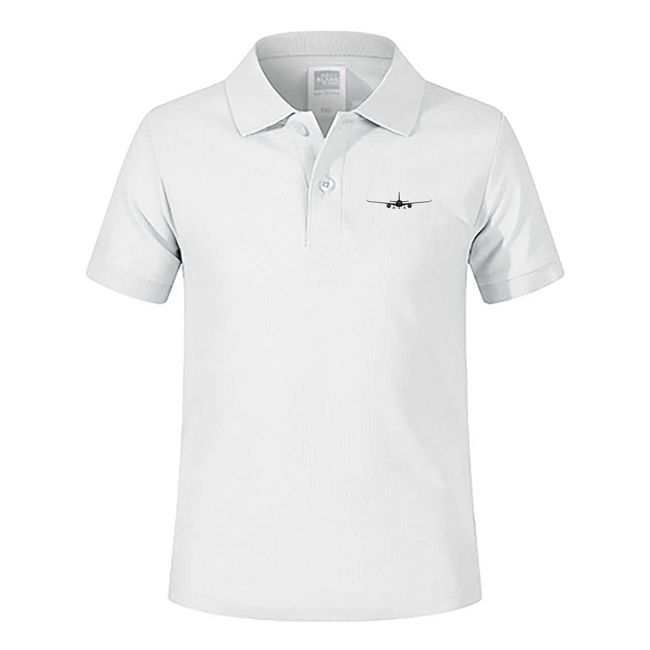 Airbus A350 Silhouette Designed Children Polo T-Shirts