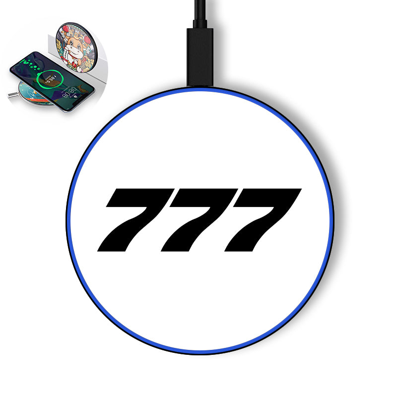 777 Flat Text Designed Wireless Chargers
