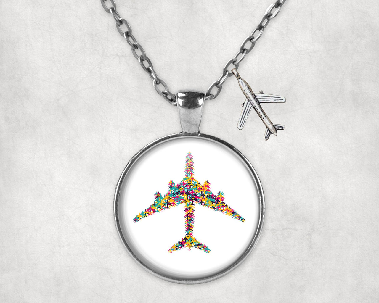 Colourful Airplane Designed Necklaces
