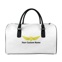 Thumbnail for Custom Name (Badge 2) Designed Leather Travel Bag